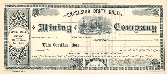 Excelsior Drift Gold Mining Co.